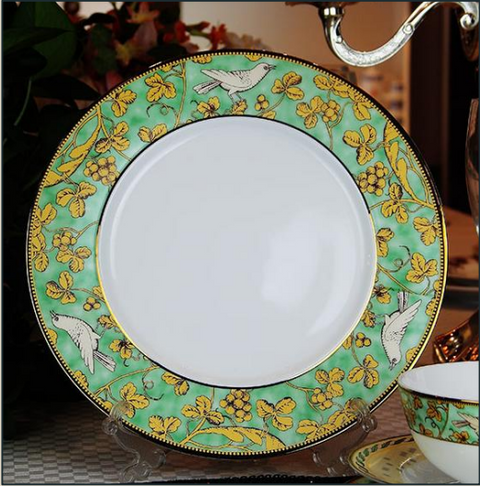 Green Enchanted Forest Chinese Tableware