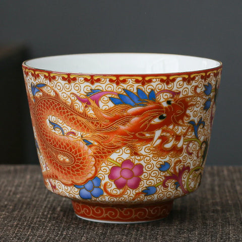 Dragon Cup Porcelain 