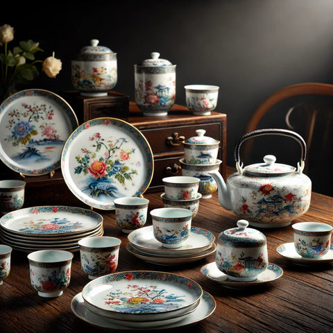 Exquisite Porcelain Dishes Set: Elevate Your Dining Experience with Jingdezhen Porcelain