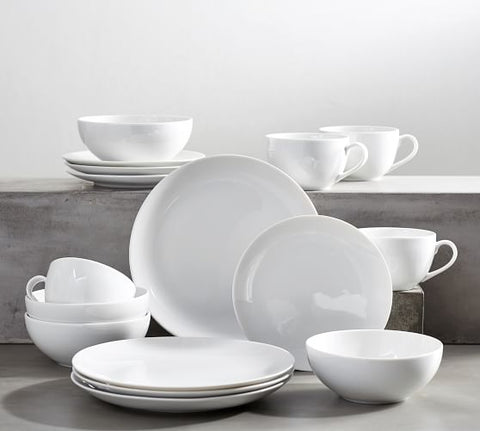 white dinner set