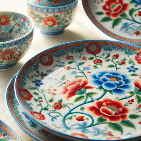 Colorful Dish Sets: A Blend of Tradition and Vibrance for Every Table
