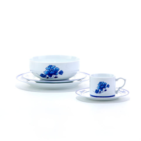 QINGYUN Coffee Cup and Dinnerware Set 10 Piece