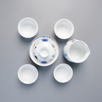 Battle of Balls Collaboration · 6-Piece Gongfu Tea Set — complete display