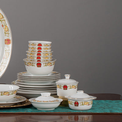 Banquet Peonies · 122-Piece Dinner Service — detail view 2