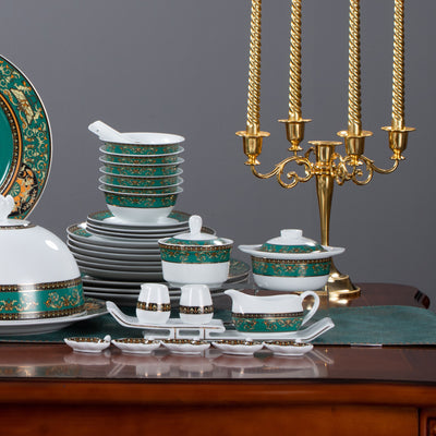 Emerald Prosperity · 68-Piece Dinner Service — detail view 2