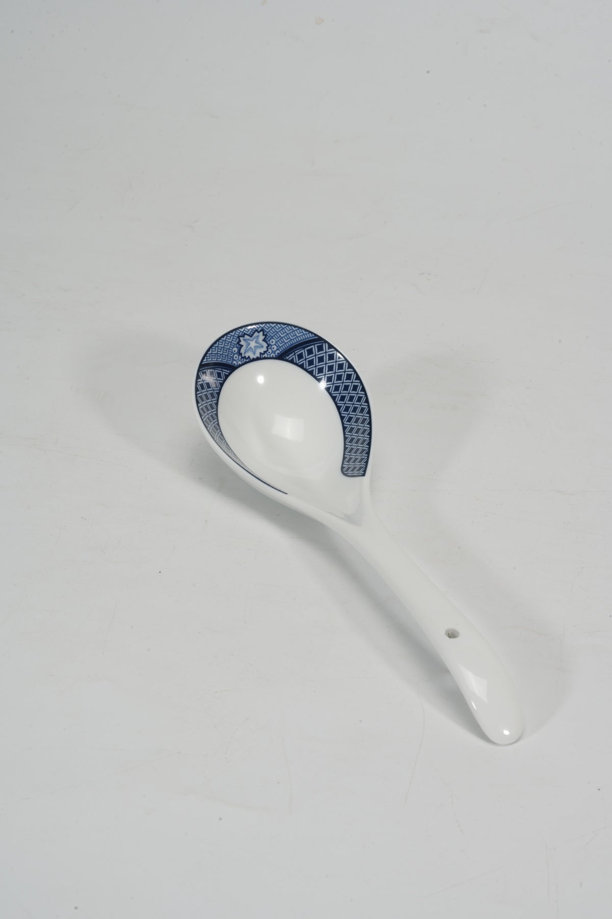 Independent original photograph of the decorated porcelain spoon