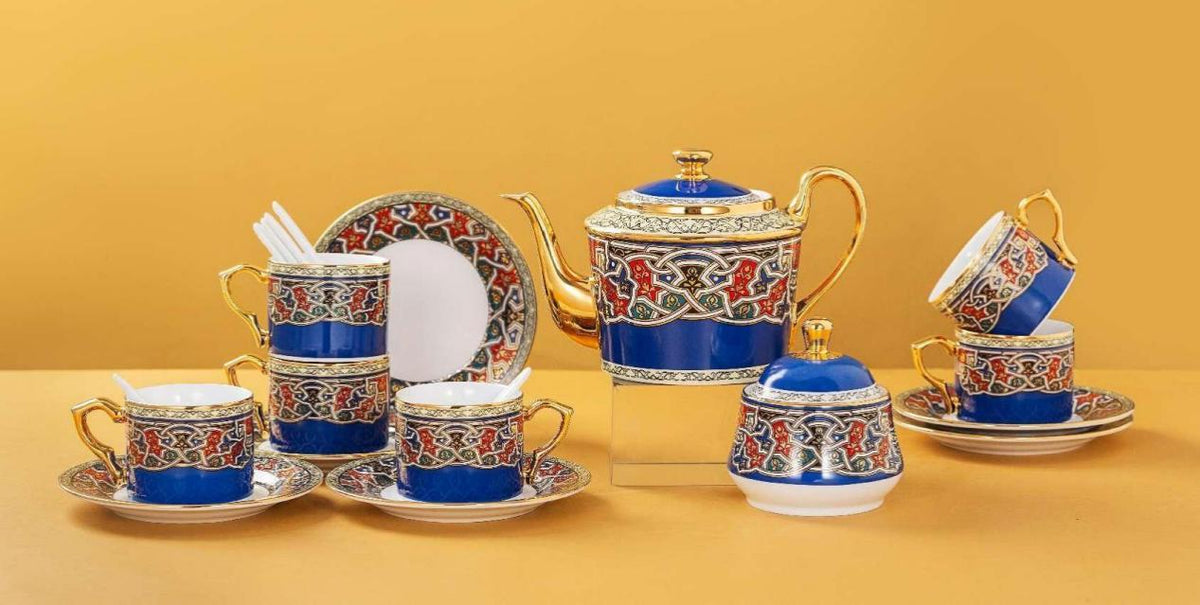 Blue and gold gifting porcelain, company project archive