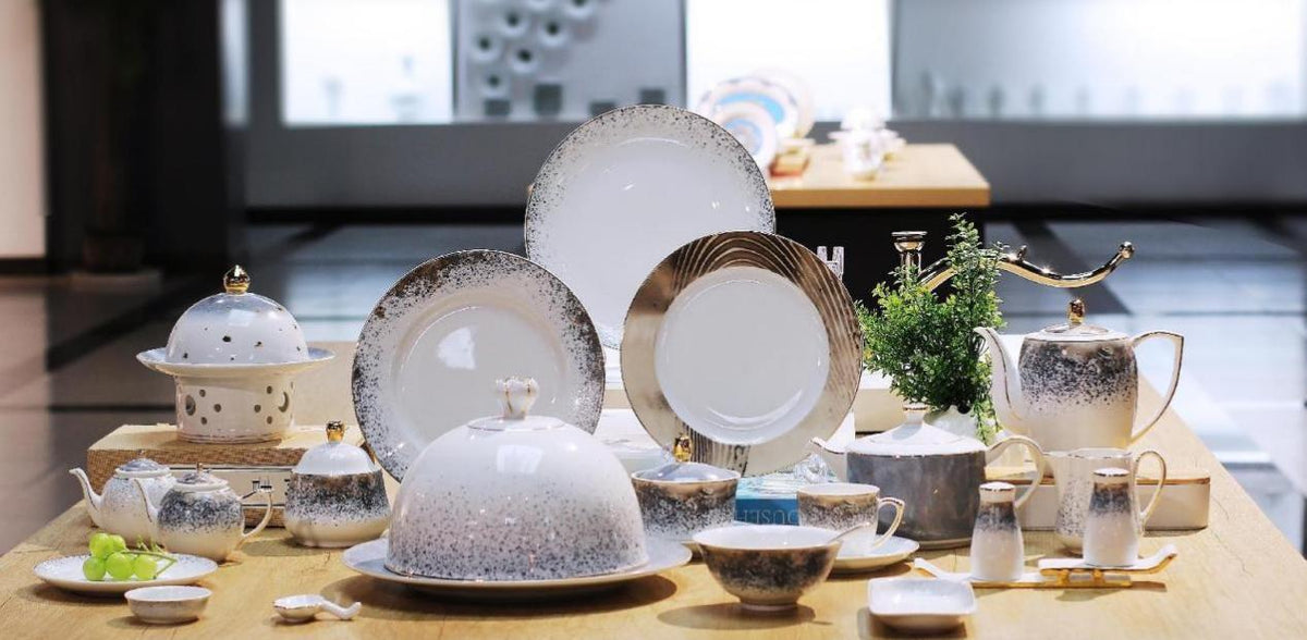 Midnight Paris tableware, company project archive
